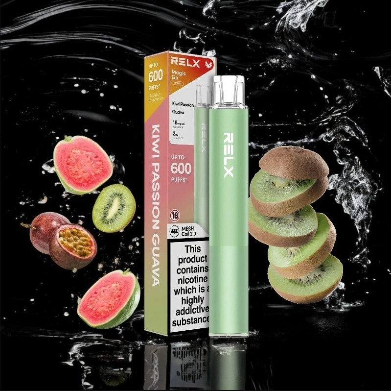 Relx MagicGo Ga600 Kiwi Passion Guava – Makuelämys ja laatua höyryttelyyn